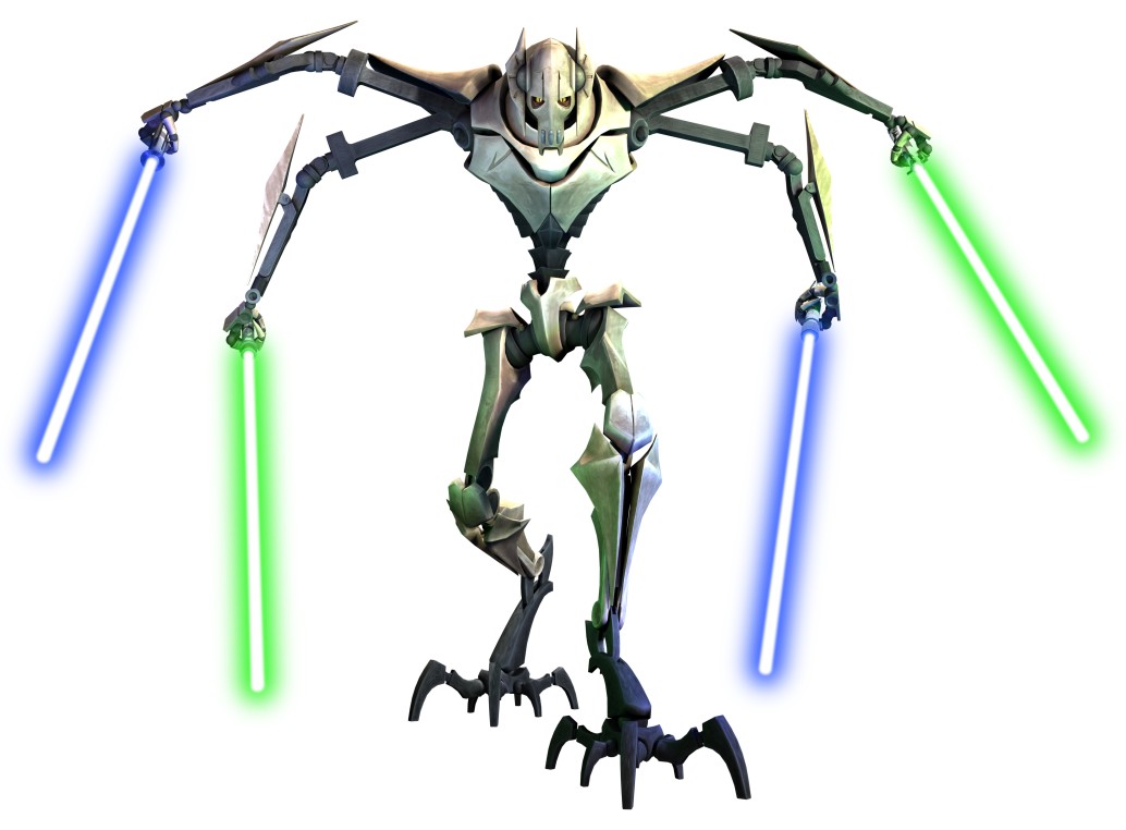 General Grievous With All Four Arms Deployed